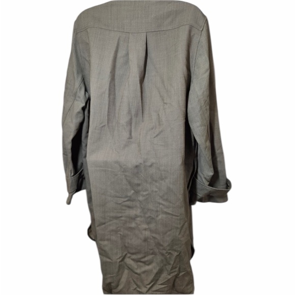 NWT COS Oversized Wool Blend Shirt Dress Green Women’s 6 6364 - Picture 4 of 10